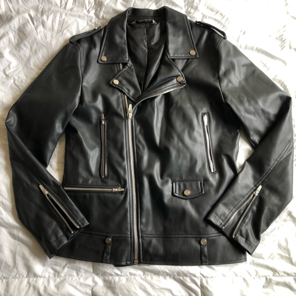 ✴️SALE✴️ Zara Men Faux Leather Jacket